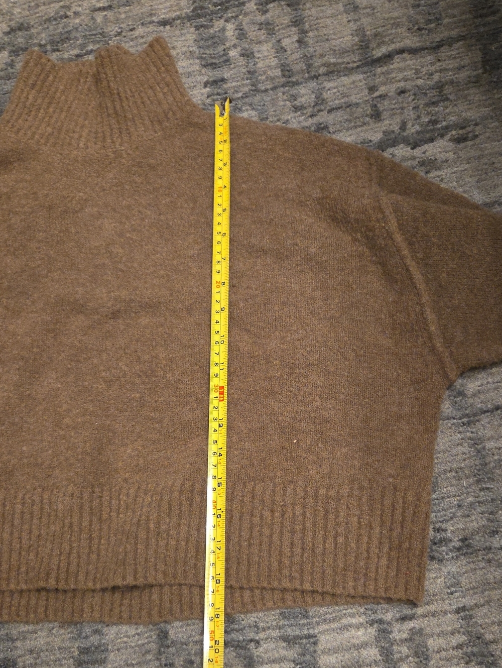 DISSH Brown Cropped Turtleneck Sweater - Picture 6 of 7